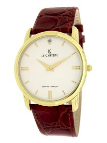 Le Chateau Men's 7071MG-WHT Classica Diamond Slim Watch