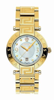 Versace Women's 68Q70D498 S070 Reve Gold Plated Mother-Of-Pearl Bracelet Watch