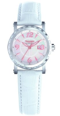 Triumph 5033-04 Ladies Motorcycles Gold White Watch