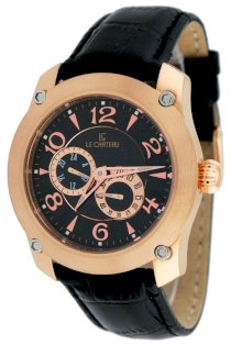 Le Chateau Men's Captiva Dual Dial Automatic Watch with Leather Strap #5425M