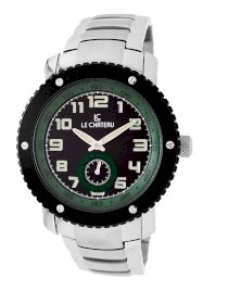 Le Chateau Men's 5411M-BLKandGRE Sports Dinamica Collection Sub-second Hand Watch
