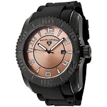  Swiss Legend Men's 20068-BB-09 Commander Collection Black Ion-Plated Rose Dial Watch