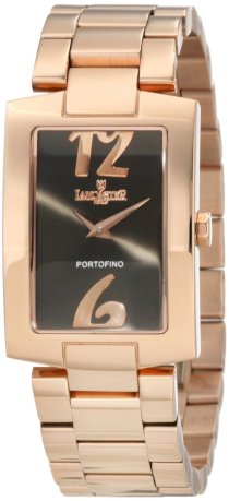 Lancaster Women's OLA0509NR Portofino Grey Dial Rose Gold Tone Ion-Plated Stainless Steel Watch