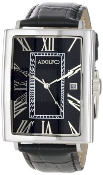 Adolfo Men's 31008A Unique Faceted Crystal Calendar Watch