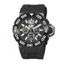 CAT Men's D216321131 Active Ocean Chrono Black Analog Dial with Black Rubber Strap Watch