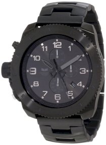 Vestal Men's RES006 Black Sunray Chronograph Watch