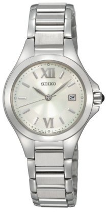 Seiko Women's SXDC13 Dress White Dial Watch