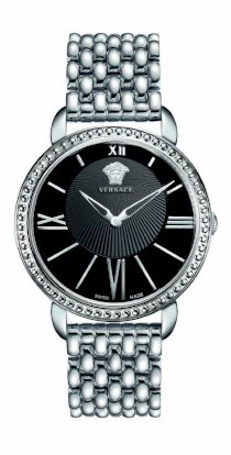 Versace Women's M6Q99D008 S099 Krios Sapphire Crystal Black Dial Watch