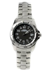 Timex Womens Expedition Black INDIGLO Dial Stainless Steel Bracelet Watch T49762