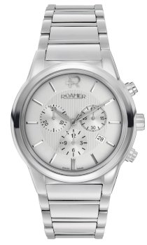Roamer of Switzerland Men's 507837 41 15 50 Swiss Elegance Chrono Silver Dial Tungsten Carbide Chronograph Watch