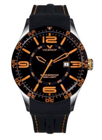 Viceroy Men's 432049-65 Orange Numbers Black Rubber Date Watch