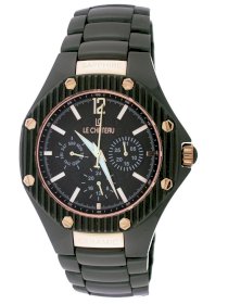 Le Chateau Men's 5827m-blk Bello Collection Ceramic and Sapphire Crystal Watch