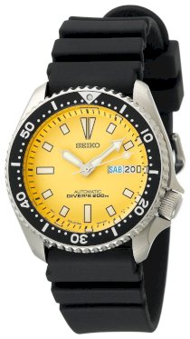 Seiko Men's SKXA35 Automatic Dive Urethane Strap Watch