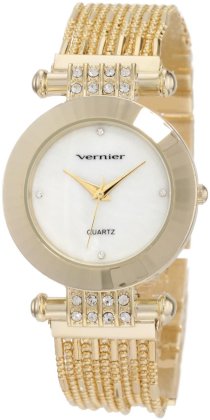 Vernier Women's VNR11072YG Multi Chain Bracelet Quartz Watch
