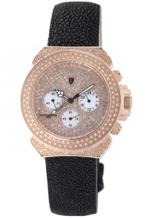 Lancaster Women's OLA0428G/NR Pillo Chronograph Diamond Gold Dial Watch