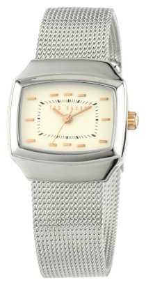 Ted Baker Women's TE4045 About Time Contemporary Rectangle East to West Analog Case Watch