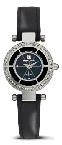 Hanowa Women's 16-8000.04.007 Kaledoscope Simili Stone Black Mother-Of-Pearl Bracelet Watch