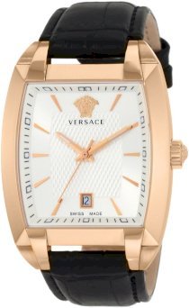 Versace Men's Tonneau Gold Plated Watch
