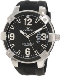 Viceroy Men's 47635-55 Luminous Black Rubber Date Watch