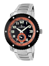 Le Chateau Men's 5411M-BLKandORA Sports Dinamica Collection Sub-second Hand Watch