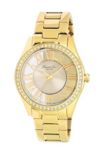 Kenneth Cole New York Women's KC4853 Transparency Yellow Gold Transparency Analog Watch