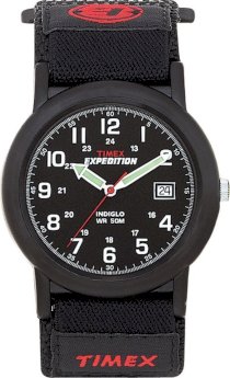Timex Men's T40011 Expedition Camper Black Case Black Fastwrap Watch