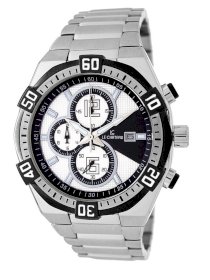 Le Chateau Men's 5401M-WHTandBLK Sports Dinamica Collection Chronograph Watch