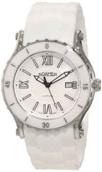 Roamer of Switzerland Women's 942980 41 23 09 Pure Ceramic Luminous White Rubber Watch