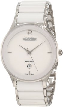 Roamer of Switzerland Men's 677972 41 25 60 Saphira White Ceramic Stainless Steel Date Watch
