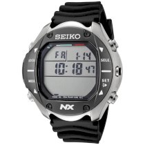 Seiko Men's STN009 Digital Diving Titanium Alloy Stainless Steel and Black Rubber Computer Watch