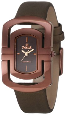 Swistar Women's 210-29L Swiss Quartz Rose Gold Plated Stainless Steel Dress Watch