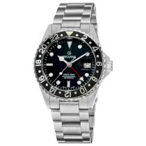 Grovana Men's 1572.2137 GMT GMT Stainless Steel Bracelet Automatic Watch