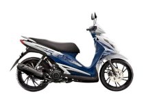 Dịch vụ sơn xe máy Suzuki Hayate SS 125 Fi ( Xanh Trắng) SZK3