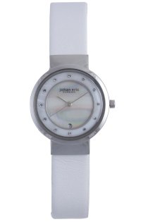 Johan Eric Women's JE6000-04-009 Arhus White Date Watch