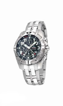  Festina Men's F16095/5 Tour Al 1 Stainless Steel Easy-Set Alarm Watch