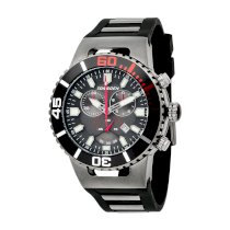 Torgoen Swiss Men's T24306 T24 Gunmetal 20 ATM Chronograph Dive Watch