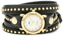 La Mer Collections Women's LMSW6003 Bali Stud Collection Grey Gold Bali Watch