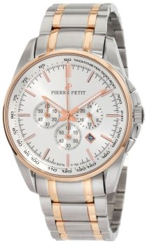 Pierre Petit Men's P-786E Serie Le Mans Two-Tone Stainless-Steel Bracelet Chrono Watch