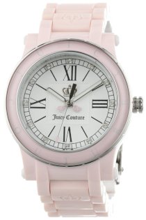 Juicy Couture Women's 1900729 HRH Light Pink and White Plastic Bracelet Watch