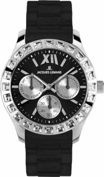 Jacques Lemans Women's 1-1627A Rome Analog with Swarovski Elements Watch