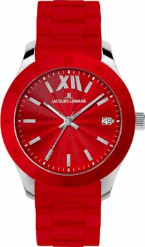 Jacques Lemans Men's 1-1622D Rome Sports Sport Analog with Silicone Strap Watch