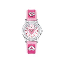 Certus Kids' 647515 Pink Nubuck Heart Bracelet Quartz Watch