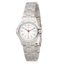Wenger Women's 70209 Standard Issue White Dial Steel Bracelet Watch