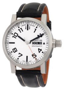 Fortis Men's 623.22.42 L.01 Spacematic Automatic Day and Date Leather Strap Watc