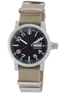 Fortis Men's 623.22.41 N.39 Spacematic Automatic Day and Date Nylon Strap Watch