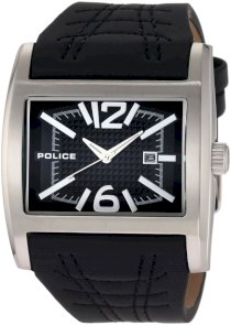 Police Men's PL-12170JS/02A Dynamo Stainless-Steel Black Leather Watch