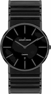 Jacques Lemans Men's 1-1648B York Classic Analog with HighTech Ceramic and Sapphire Glass Watch
