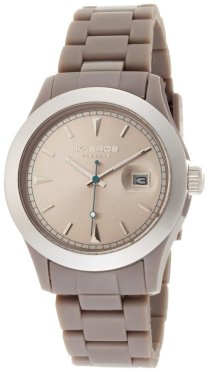 K&Bros  Unisex 9541-5 Ice-Time Full Color Beige Watch