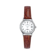 Certus Women's 644392 Classic Brown Calfskin Date Wrist Watch
