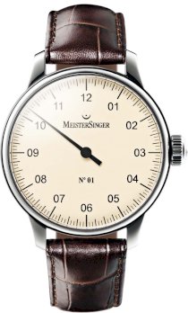 MeisterSinger No 01 AM3303 Watch with one single hand for Him Classic Design